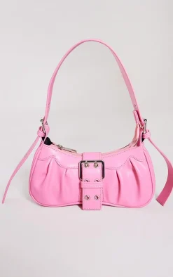 PrettyLittleThing Shoulder Bags*PU Eyelet Buckle Shoulder Bag