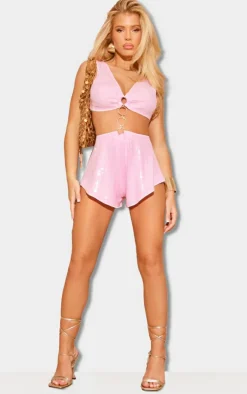 Sequin Cut Out Romper-PrettyLittleThing New