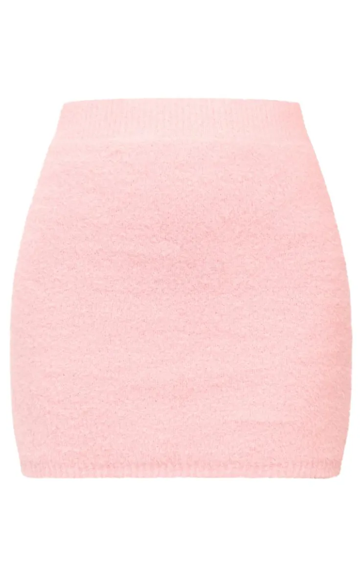 Sale PrettyLittleThing Soft Knit Mini Skirt Pink