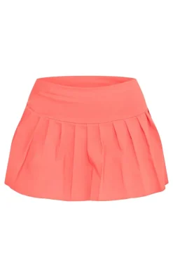 Stretch Woven Low Rise Pleated Micro Mini Skirt-PrettyLittleThing Best