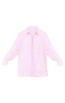 PrettyLittleThing Shirts*Striped Oversized Cotton Shirt