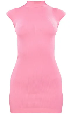 PrettyLittleThing Snatched*Structured Snatched Rib Cap Sleeve Bodycon Dress