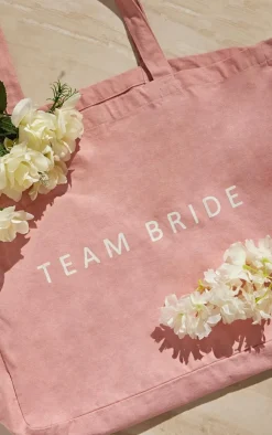 PrettyLittleThing Shoppers*Team Bride Canvas Tote Bag