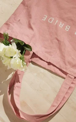 PrettyLittleThing Shoppers*Team Bride Canvas Tote Bag