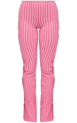 Two Tone Knit Cut Out Side Leggings-PrettyLittleThing Best