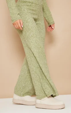 PrettyLittleThing Knitted Two Piece Sets*Luxe Knit Side Rib Pants
