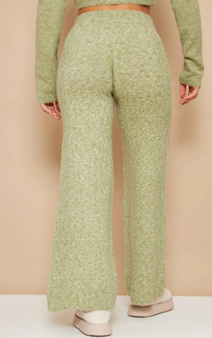 PrettyLittleThing Knitted Two Piece Sets*Luxe Knit Side Rib Pants