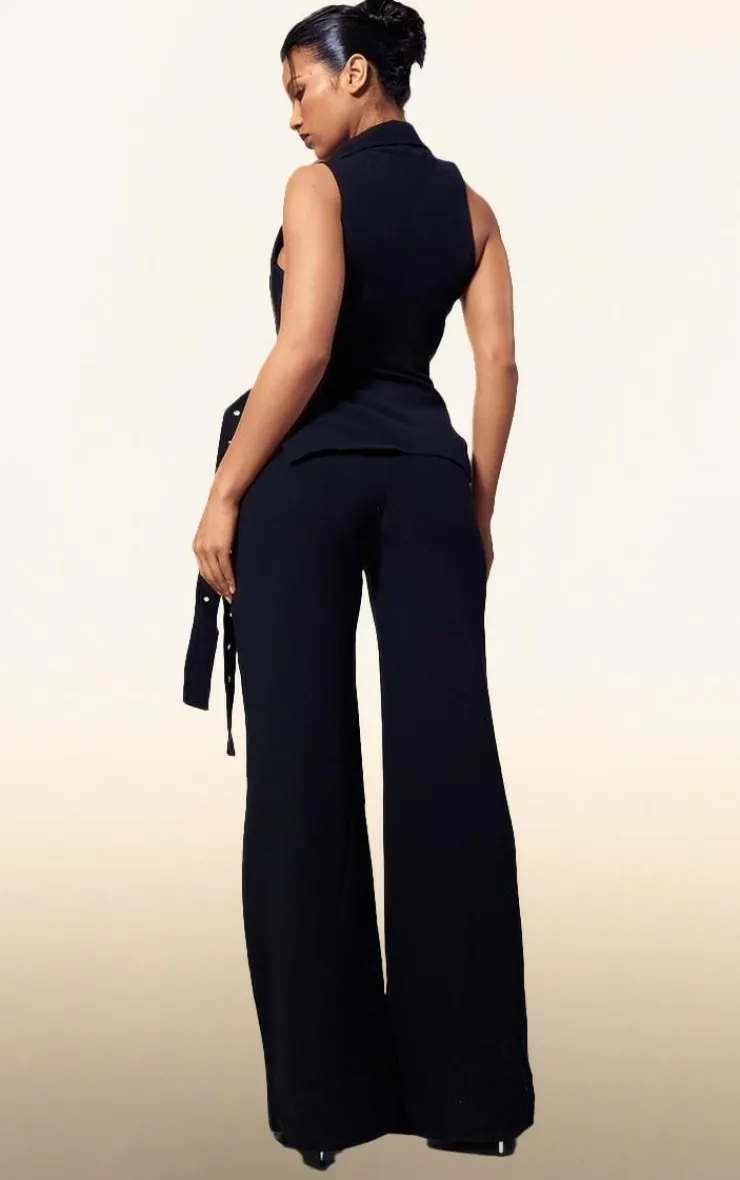 PLT Label Tailored Vest Belt Detail Jumpsuit-PrettyLittleThing Hot