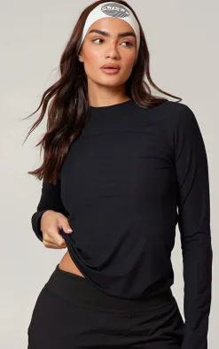 PrettyLittleThing Workout Tops*PLT RUN Long Sleeve Airtex Top