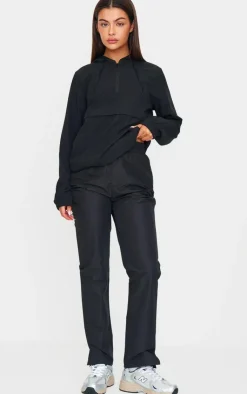 PrettyLittleThing Athletic Jackets*PLT RUN Ripstop Half Zip Cropped Running Jacket