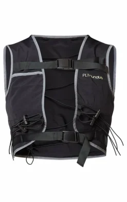 PrettyLittleThing Athletic Jackets*PLT RUN Running Contrast Binded Reflective Hydration Vest
