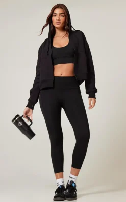 PrettyLittleThing Gym Leggings*PLT RUN Sculpt Pocket Detail Cropped Leggings