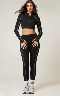 PrettyLittleThing Athletic Jackets*PLT RUN Sculpt Reflective Long Sleeve Gym Jacket