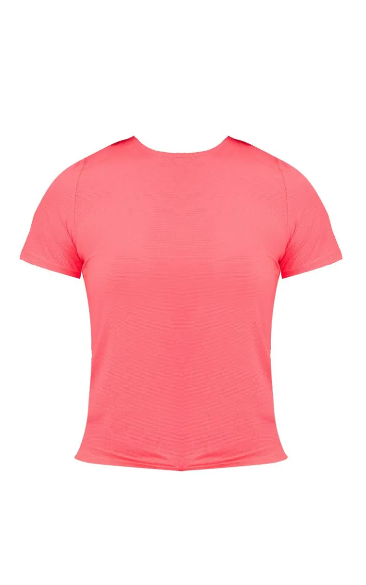 PrettyLittleThing Workout Tops*PLT RUN Short Sleeve Airtex Top