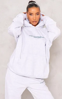 PrettyLittleThing Gym Wear*PLT SPORT Bold Embroidered Oversized Hoodie