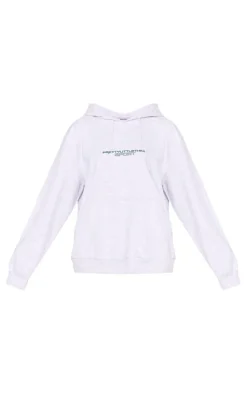 PrettyLittleThing Gym Wear*PLT SPORT Bold Embroidered Oversized Hoodie