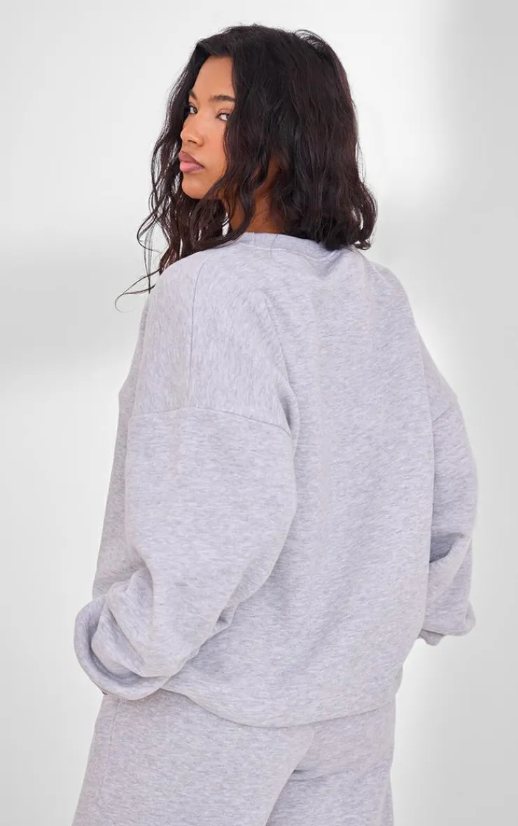 PrettyLittleThing Workout Tops*PLT SPORT Embroidered Oversized Sweatshirt