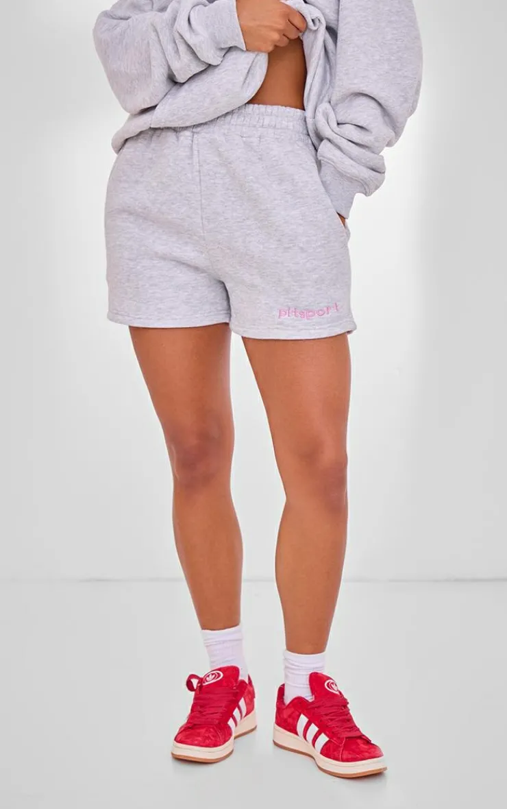 PrettyLittleThing Gym Shorts*PLT SPORT Embroidered Sweat Shorts