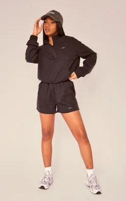 PrettyLittleThing Athletic Jackets*PLT SPORT Peached Half Zip Jacket