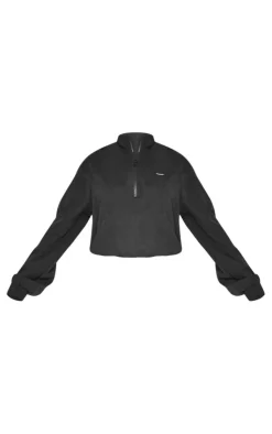 PrettyLittleThing Athletic Jackets*PLT SPORT Peached Half Zip Jacket