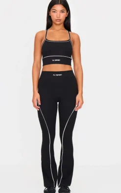 PrettyLittleThing Yoga Pants*PLT SPORT Sculpt Contrast Binding Yoga Pants