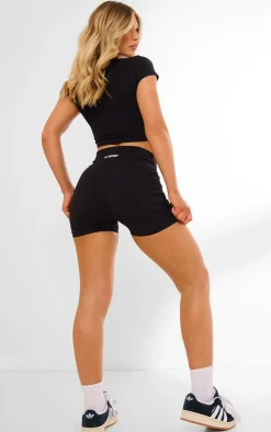 PrettyLittleThing Gym Shorts*PLT SPORT Sculpt Ruched Side Shorts