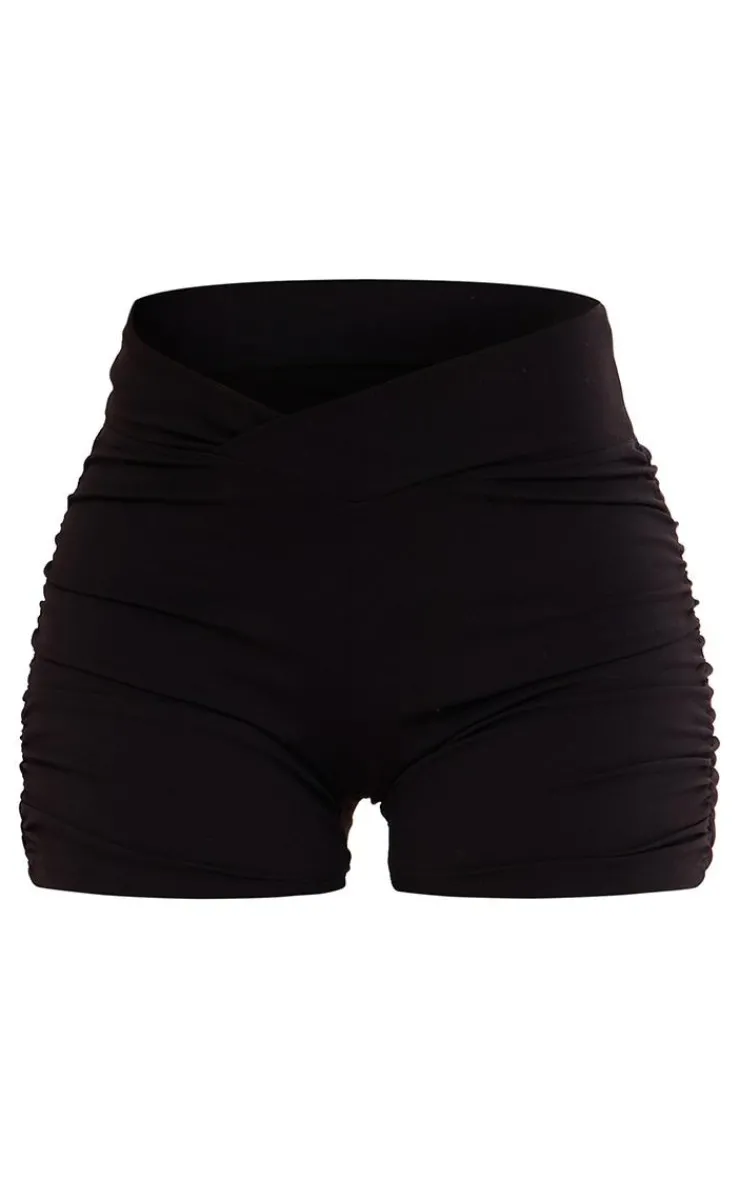 PrettyLittleThing Gym Shorts*PLT SPORT Sculpt Ruched Side Shorts