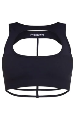 PrettyLittleThing Sports Bras*PLT SPORT Seamless Contrast Rib Cage Back Sports Bra