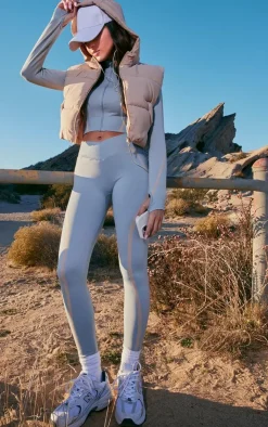 PrettyLittleThing Athletic Jackets*PLT SPORT Seamless Contrast Jacquard Cropped Sports Jacket