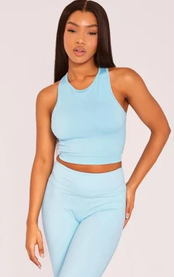 PrettyLittleThing Sports Bras*PLT SPORT Seamless Bust Panel Detail Sports Bra