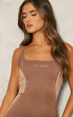PrettyLittleThing Seamless Gym Wear*PLT SPORT Jacquard Seamless Unitard