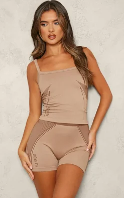 PrettyLittleThing Gym Shorts*PLT SPORT Jacquard Seamless Booty Shorts