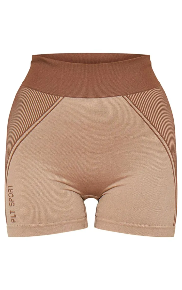 PrettyLittleThing Gym Shorts*PLT SPORT Jacquard Seamless Booty Shorts