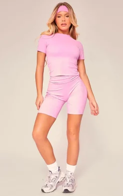 PrettyLittleThing Gym Shorts*PLT SPORT Sculpt Panel Detail Shorts