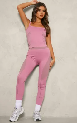 PrettyLittleThing Workout Tops*PLT SPORT Jacquard Seamless Gym Vest