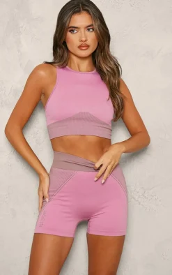 PrettyLittleThing Gym Shorts*PLT SPORT Jacquard Seamless Booty Shorts