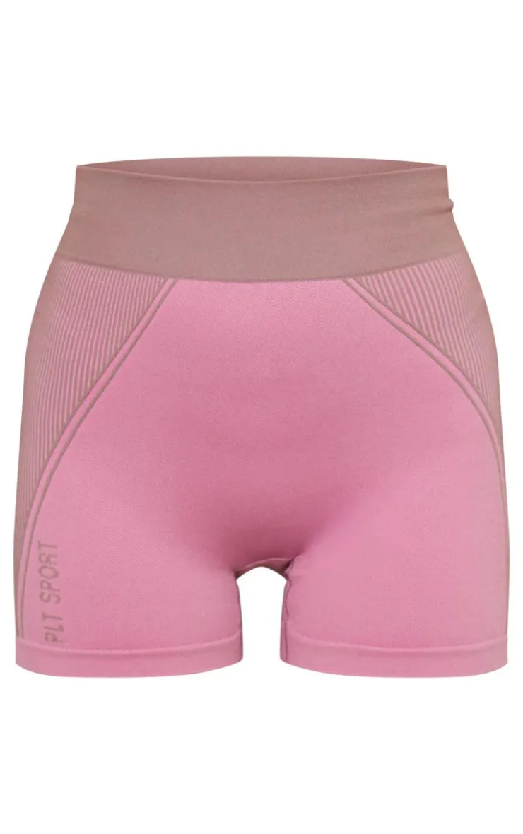 PrettyLittleThing Gym Shorts*PLT SPORT Jacquard Seamless Booty Shorts