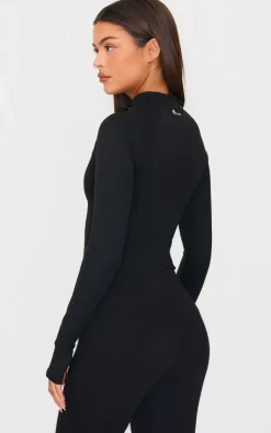 PrettyLittleThing Workout Tops*PLT SPORT Sculpt Quarter Zip Gym Top