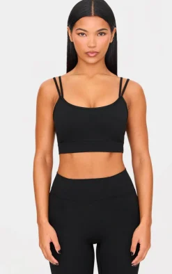 PrettyLittleThing Workout Tops*PLT Sport Sculpt Double Strap Padded Sports Bra