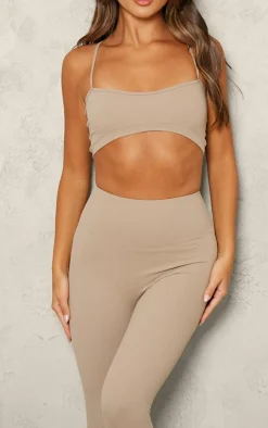 PrettyLittleThing Gym Leggings*PLT SPORT Deep Stone Sculpt Pedal Pushers