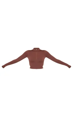 PrettyLittleThing Athletic Jackets*PLT SPORT Seamless Bust Panel Zip Up Jacket