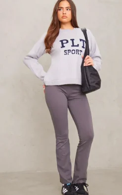 PrettyLittleThing Workout Tops*PLT SPORT Knitted Sweatshirt
