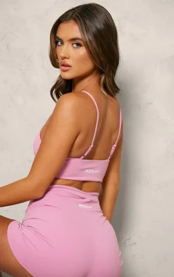 PrettyLittleThing Sports Bras*PLT SPORT Mauve Sculpt Cross Waist Booty Shorts