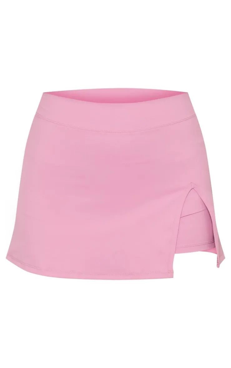 PrettyLittleThing Seamless Gym Wear*PLT SPORT Mauve Sculpt Mini Tennis Skirt
