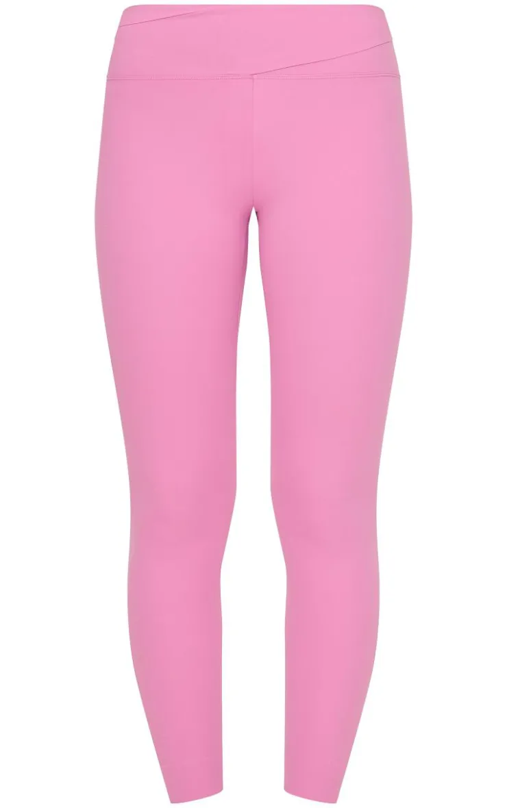 PrettyLittleThing Gym Leggings*PLT SPORT Mauve Sculpt Wrap Waist Leggings