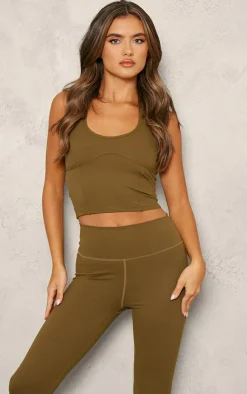 PrettyLittleThing Sports Bras*PLT SPORT Sculpt Racer Neck Underbust Top