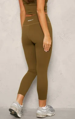 PrettyLittleThing Gym Leggings*PLT SPORT Moss Sport Sculpt Cropped Leggings