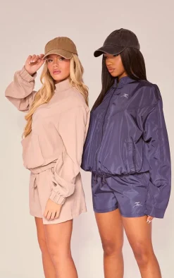 PrettyLittleThing Athletic Jackets*PLT SPORT Shell Badge Zip Up Jacket