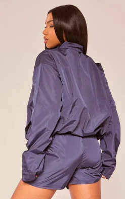PrettyLittleThing Athletic Jackets*PLT SPORT Shell Badge Zip Up Jacket