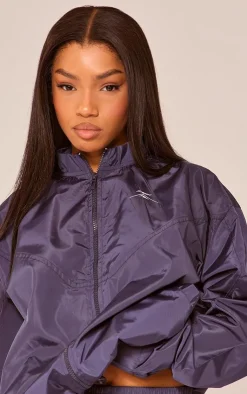 PrettyLittleThing Athletic Jackets*PLT SPORT Shell Badge Zip Up Jacket